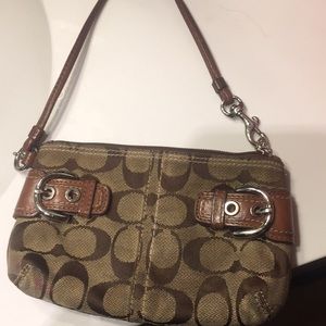 Classic Coach wristlet